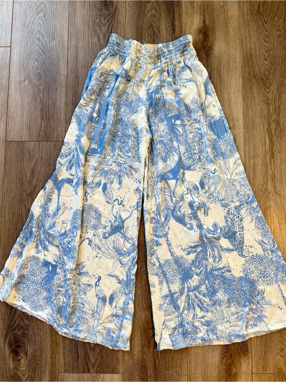 Tropical print Palazzo Pants